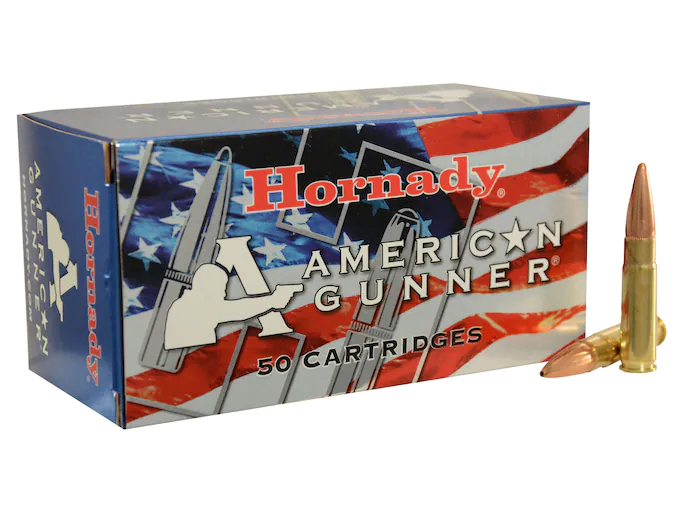 Hornady American Gunner Ammunition 300 AAC Blackout 125 Grain Hollow Point Boat Tail Box of 50