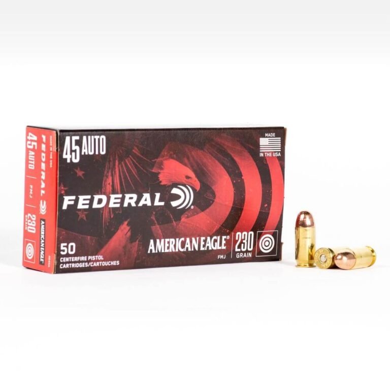 Federal American Eagle 45 ACP Ammo - 1000 Rounds of 230 Grain FMJ Ammunition