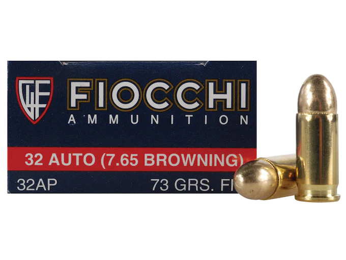 Fiocchi Shooting Dynamics Ammunition 32 ACP 73 Grain Full Metal Jacket Box of 50