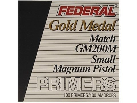 Federal Premium Gold Medal Small Pistol Magnum Match Primers #200M