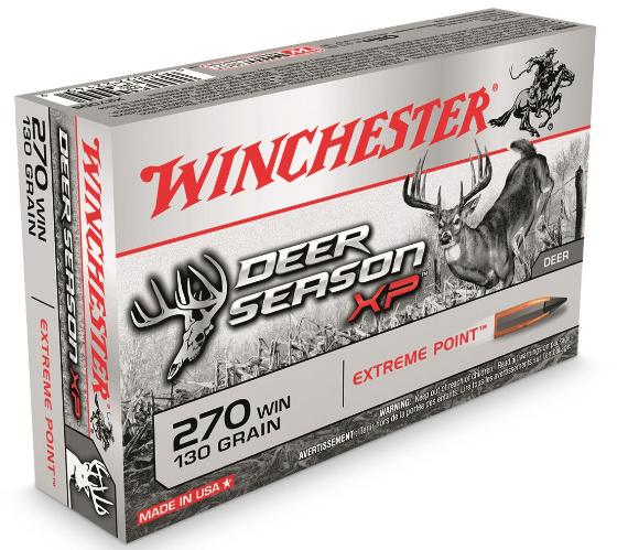 Winchester Deer Season XP, .270 Winchester, Polymer-Tipped Extreme Point, 130 Grain, 20 Rounds