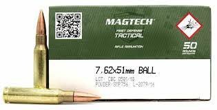 Magtech M80 7.62x51 Nato 147gr FMJ Ammo - 50 Rounds