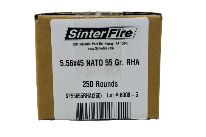 SinterFire 5.56x45mm NATO Ammunition