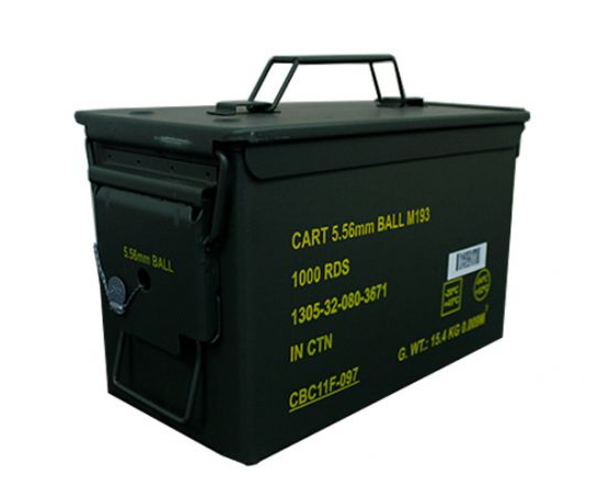 MAGTECH/CBC 5.56mm XM193 55gr FMJ 1000 Round Ammo Can - 556MIL