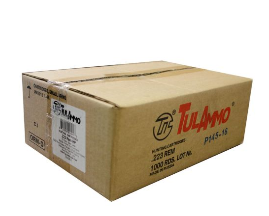 Tula 223 Remington 62gr HP Steel Cased Ammunition 1000rds TA223623-CASE